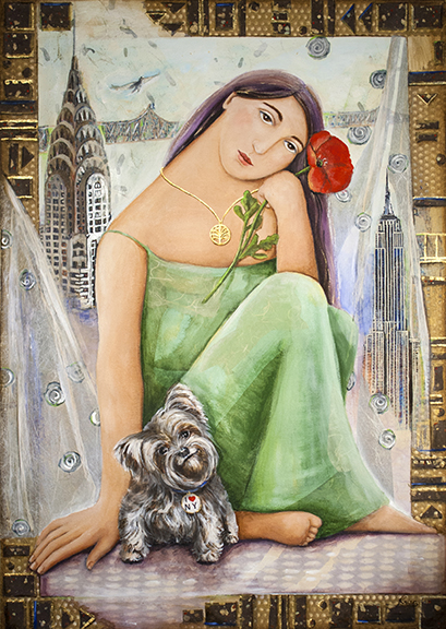 painting titled I love New York