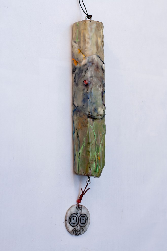 'Encowstick' 13" x 2" x 2" by Susan Krieg