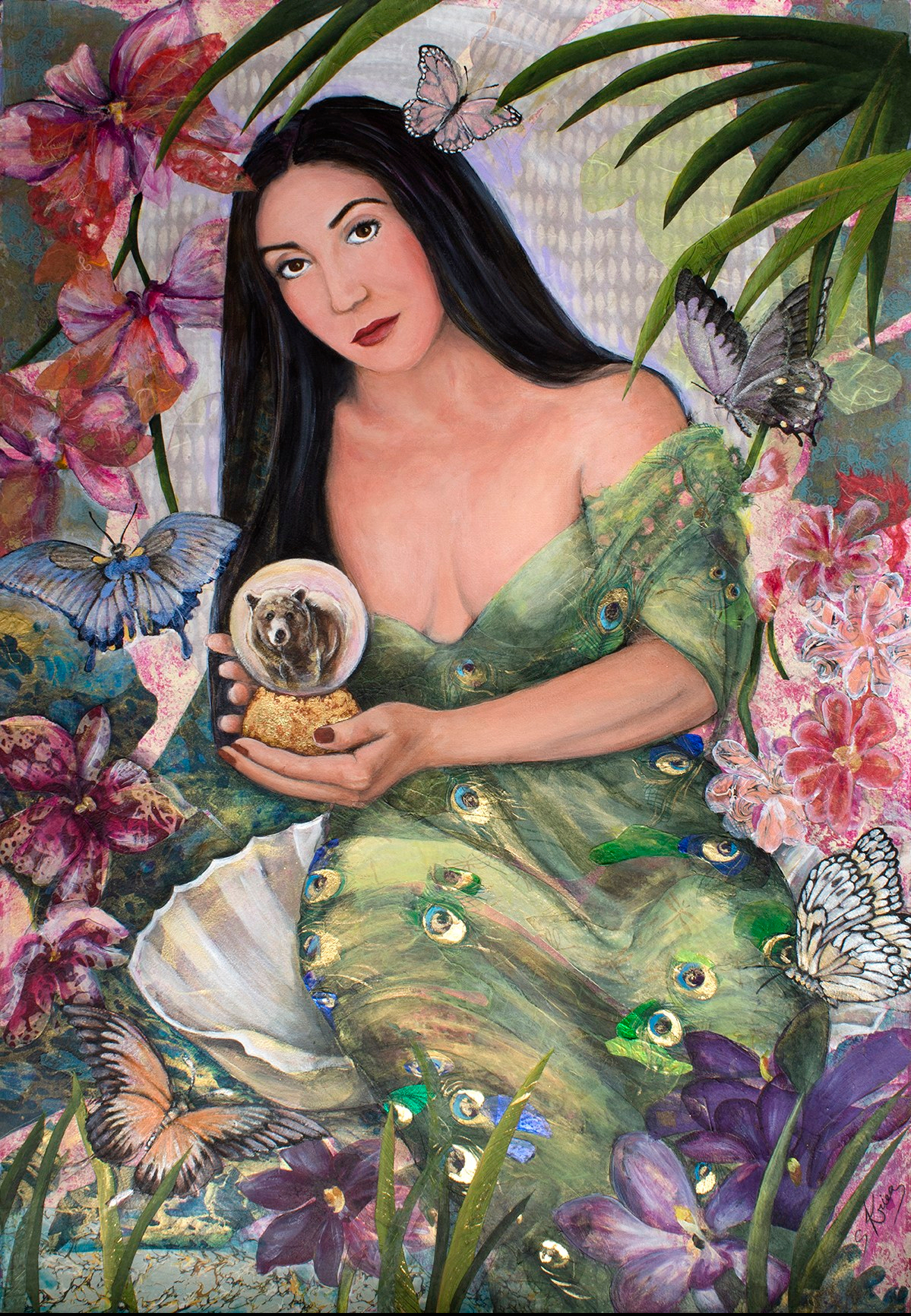 Susan Krieg's commissioned portrait of a beautiful woman.