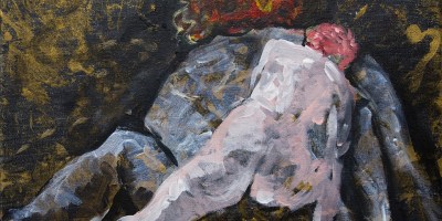 Abstract nude painting by Susan Krieg