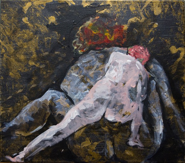 Abstract nude painting by Susan Krieg