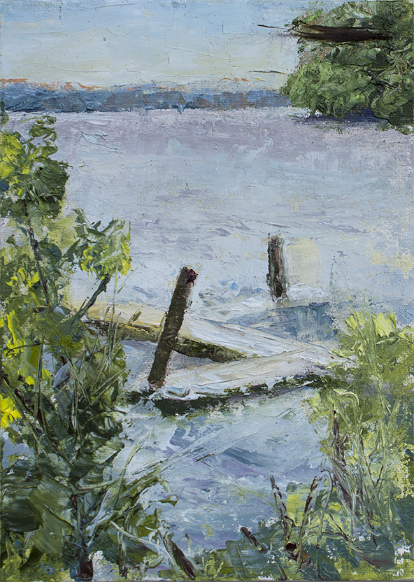 Krieg painting on cotton panel.