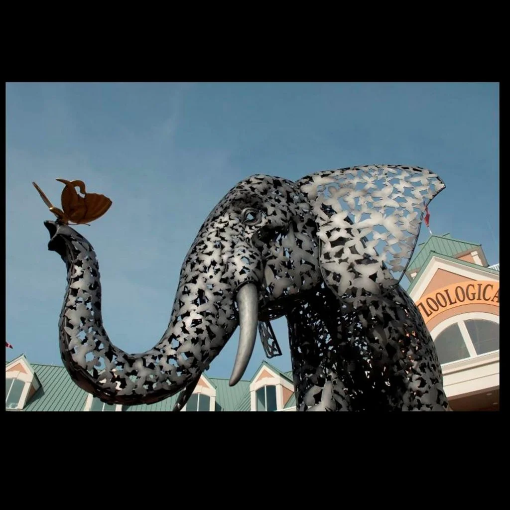 Life-size Elephant Sculpture at Norfolk Virginia Zoo
